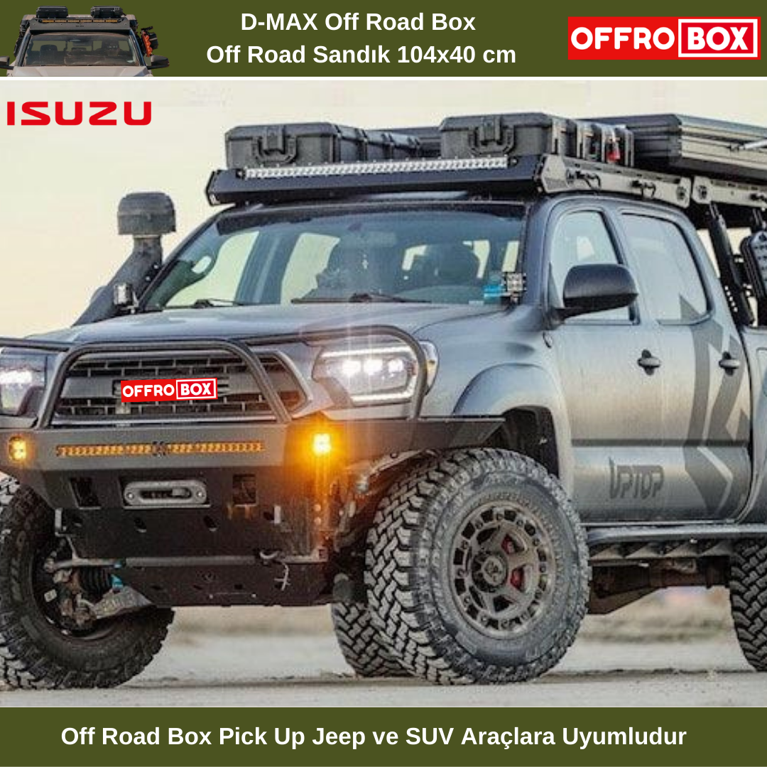 Isuzu D-Max Off Road Box Off Road Sandık Pick Up Bagaj Box 104x40 cm