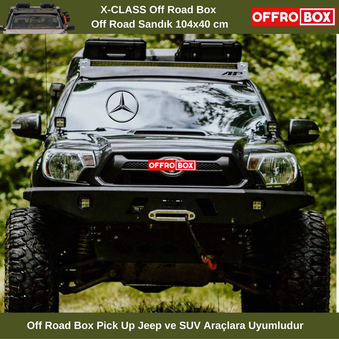 Mercedes X-Class Off Road Box Off Road Sandık Pick Up Bagaj Box 104x40 cm