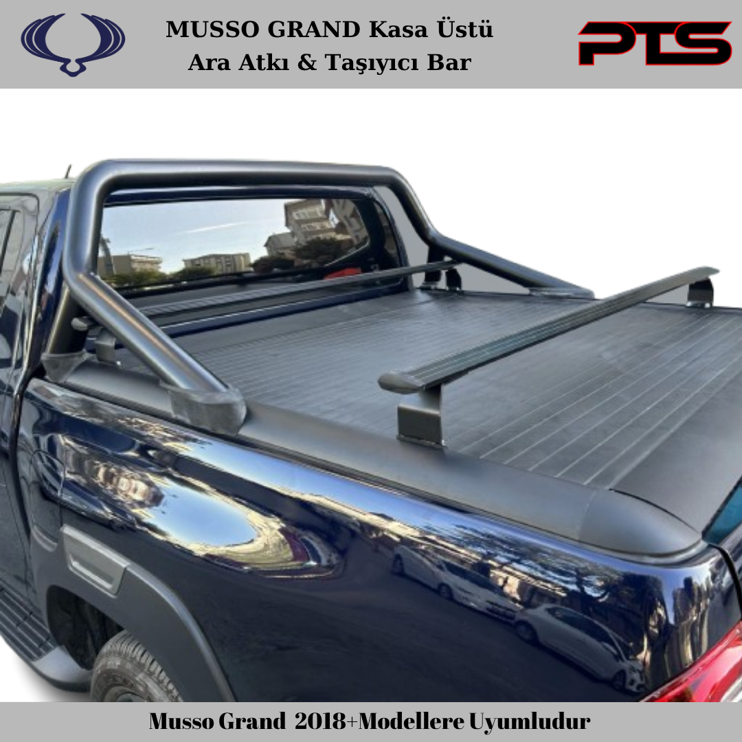 Musso Grand Kasa Üstü Ara Atkı Taşıyıcı Bar 2018+ Cross Bars Rack Kit