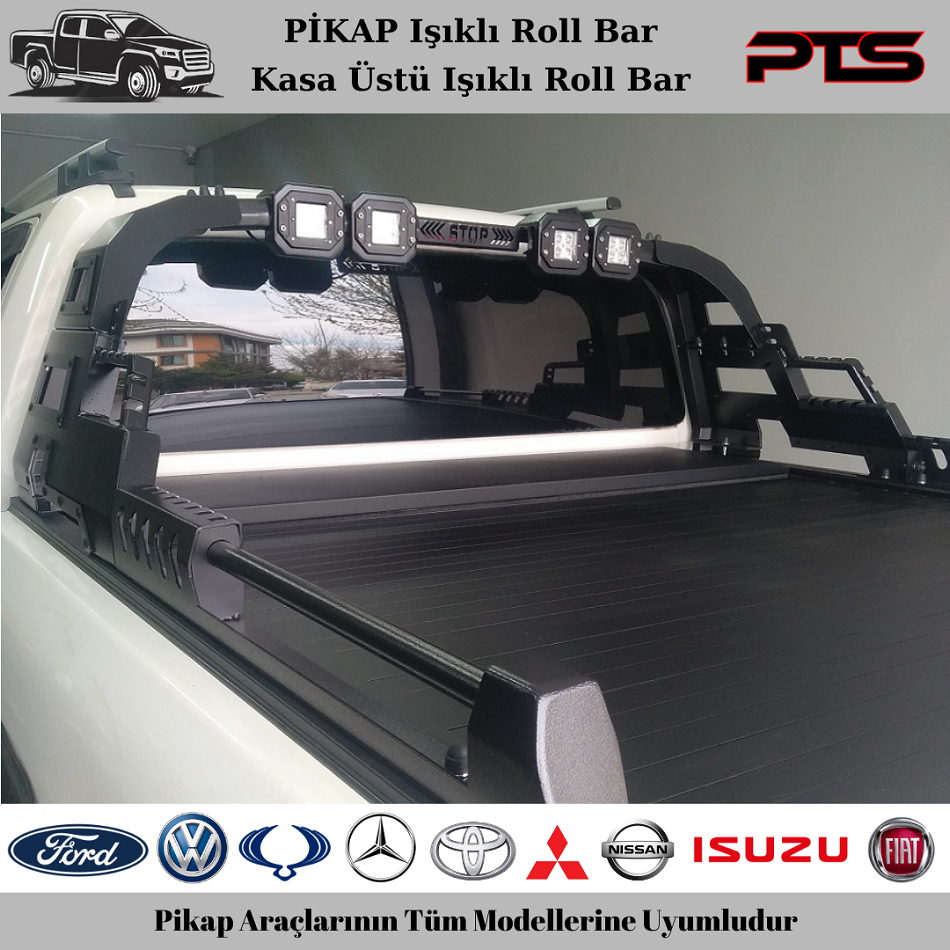 Pikap Işıklı Roll Bar Pikap Kasa Üstü Işıklı Roll Bar Kasa Koruma