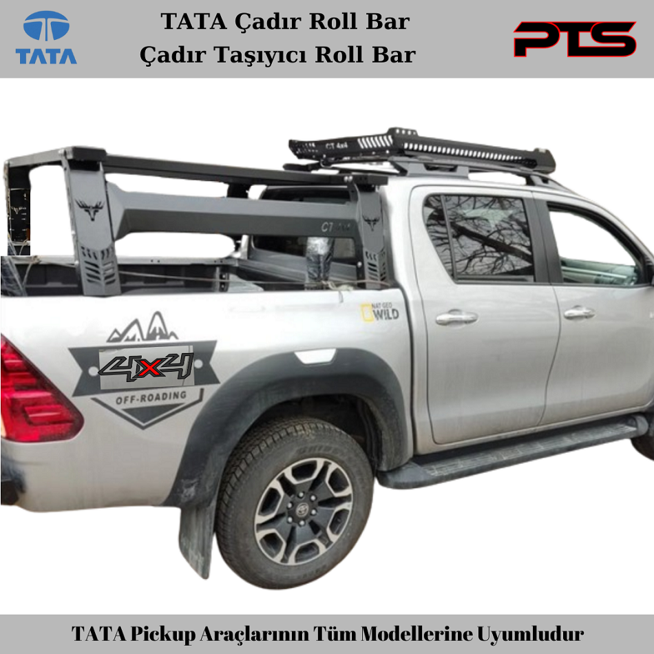 TATA Xenon Çadır Taşıyıcı Roll Bar TATA Telcoline Çadır Roll Bar Koruma