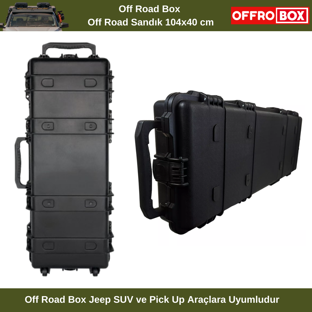 Off Road Box Pick Up Off Road Sandık Pikap Bagaj Box 104x40x14 cm
